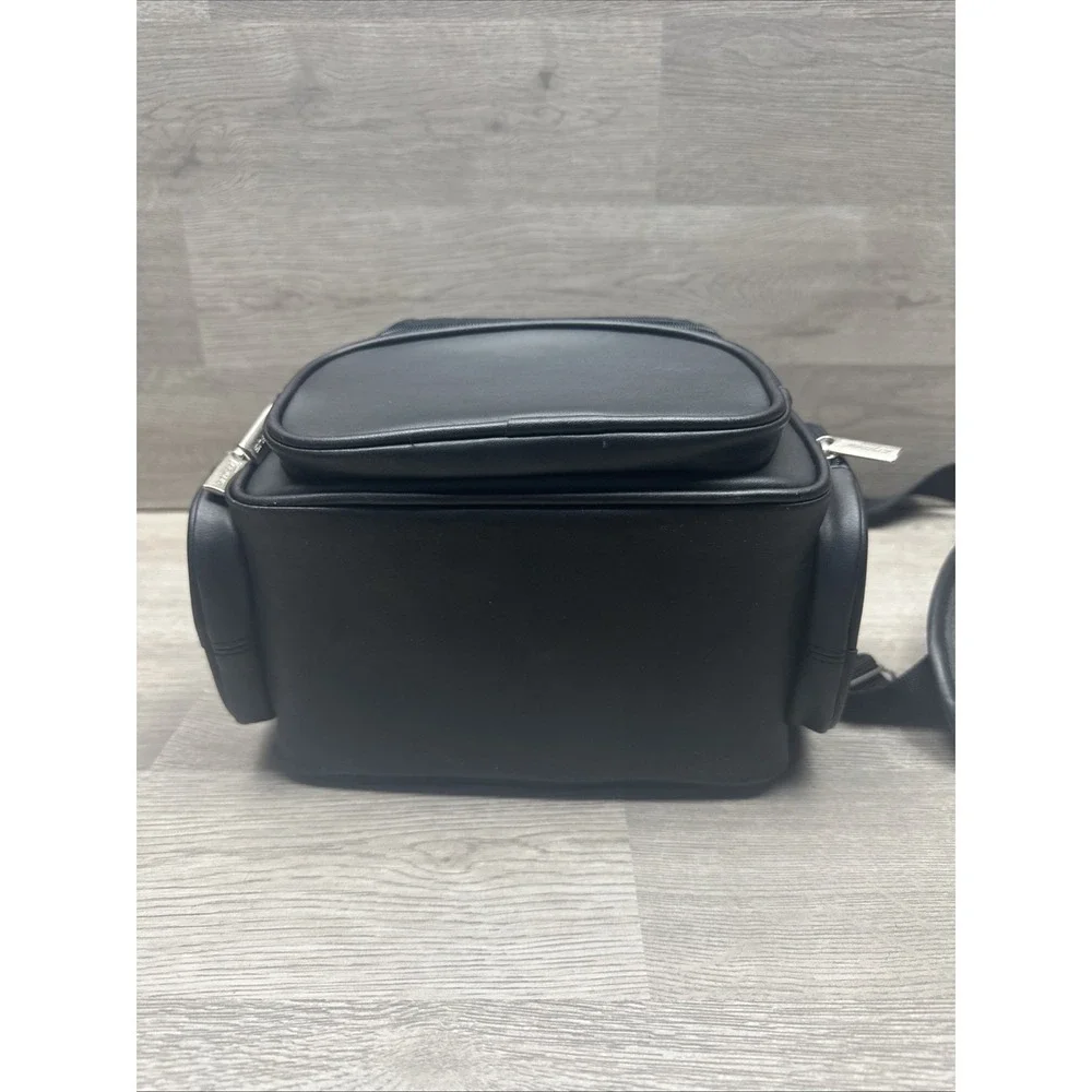 Targus‎ Black Leather Travel Camera Shoulder Bag With Strap - Multi Pocket Nice